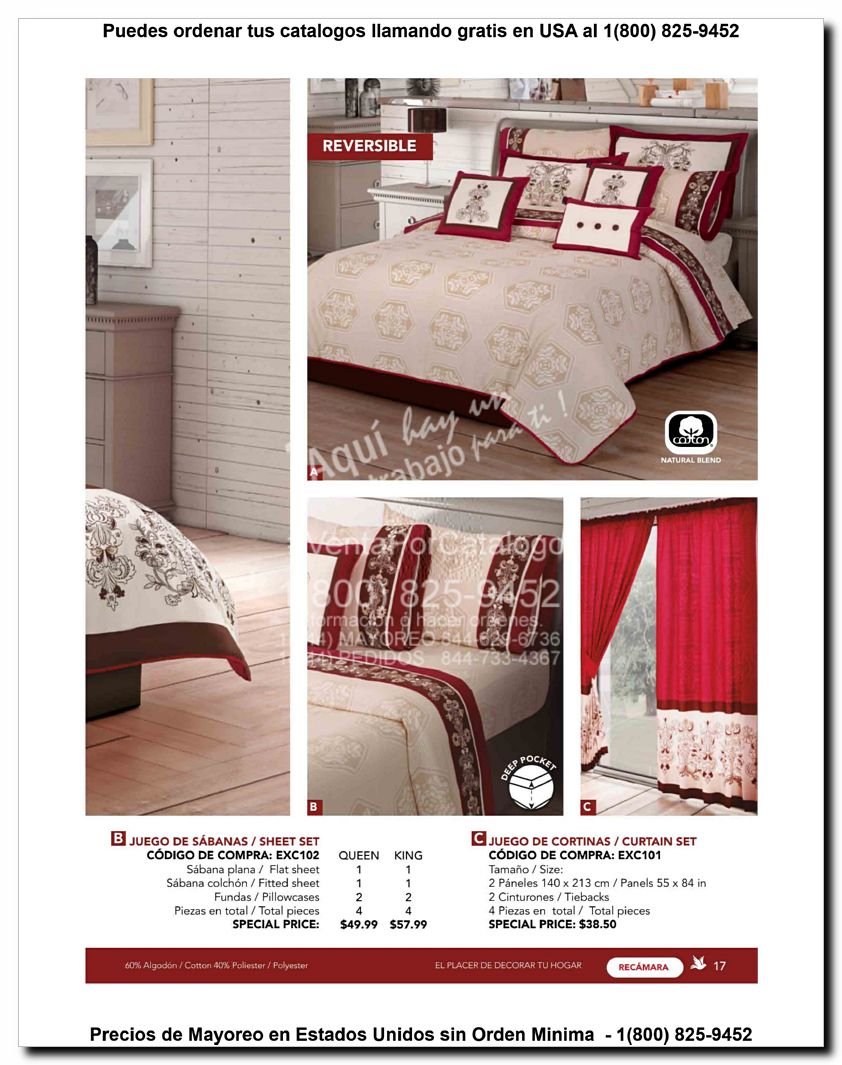 Llamanos al 1(800) 825-9452<br>Catalogos USA<br>(17 of 129)