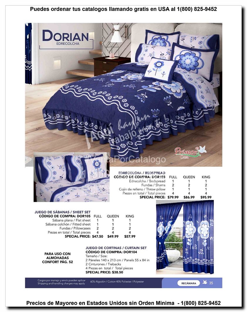 Llamanos al 1(800) 825-9452<br>Catalogos USA<br>(35 of 129)