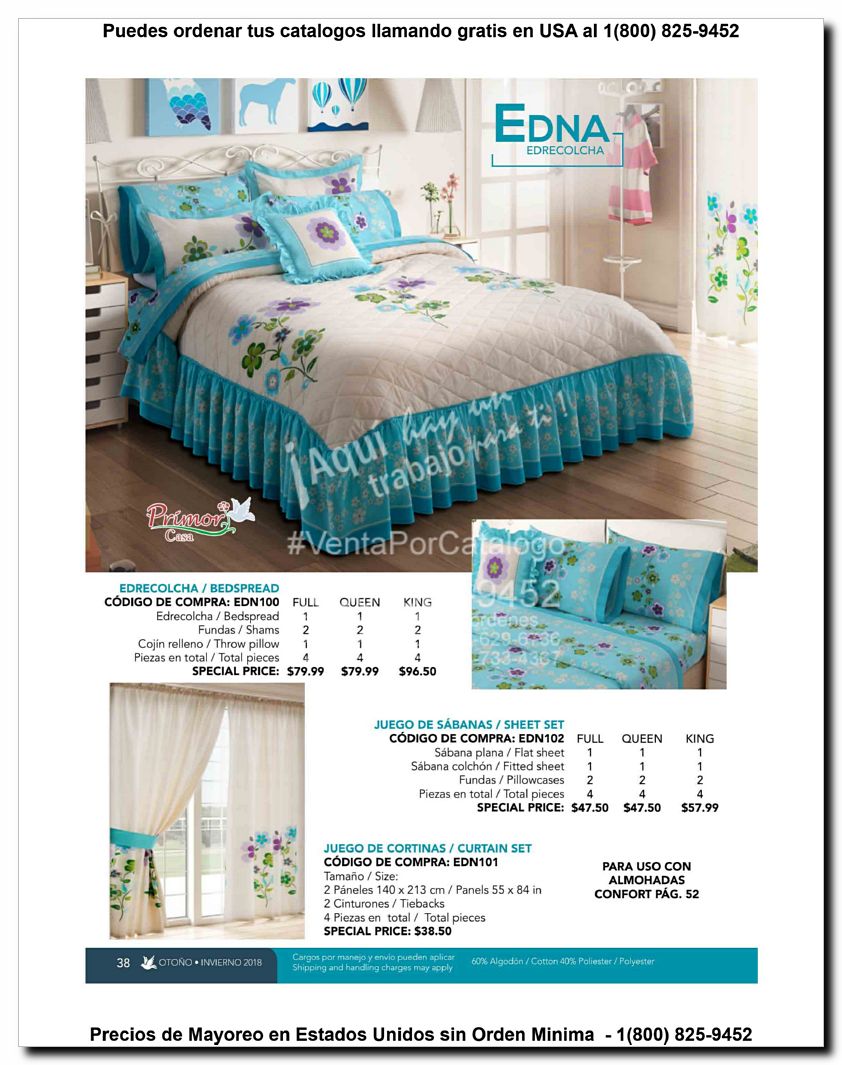 Llamanos al 1(800) 825-9452<br>Catalogos USA<br>(38 of 129)