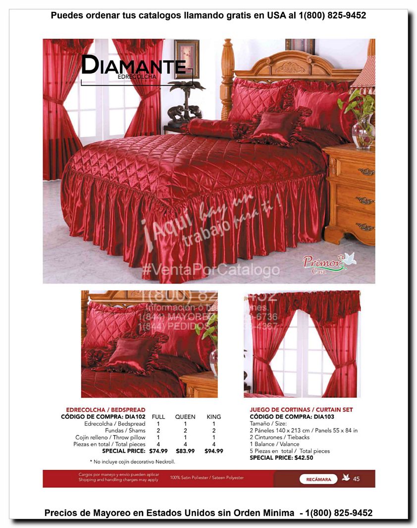 Llamanos al 1(800) 825-9452<br>Catalogos USA<br>(45 of 129)
