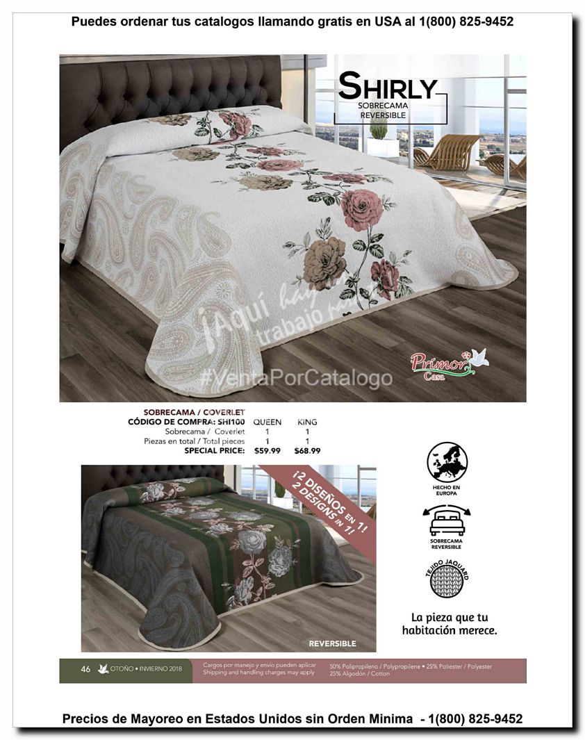 Llamanos al 1(800) 825-9452<br>Catalogos USA<br>(46 of 129)