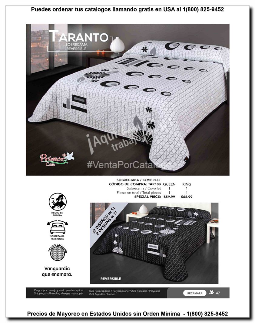 Llamanos al 1(800) 825-9452<br>Catalogos USA<br>(47 of 129)
