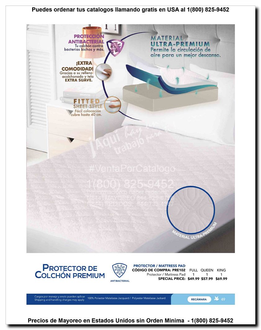 Llamanos al 1(800) 825-9452<br>Catalogos USA<br>(49 of 129)