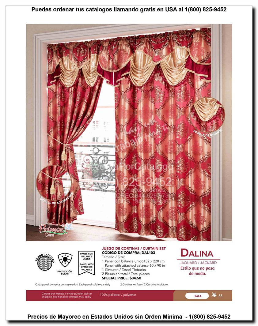 Llamanos al 1(800) 825-9452<br>Catalogos USA<br>(55 of 129)