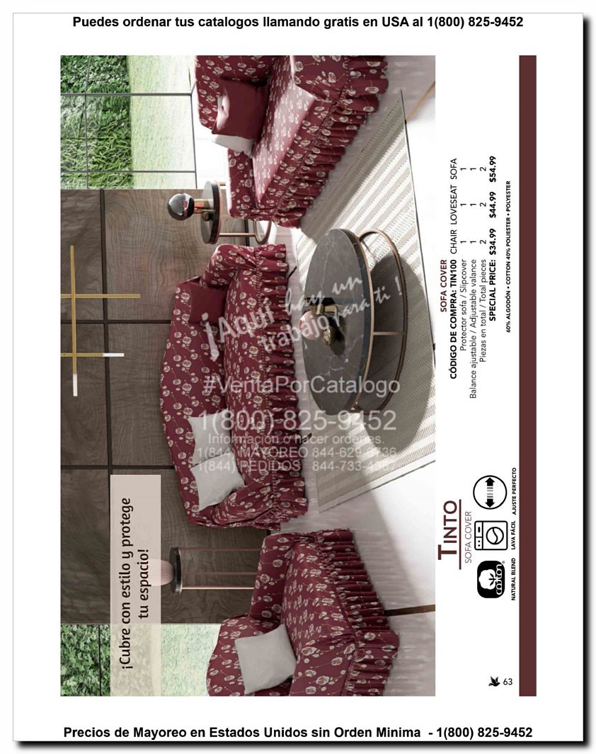 Llamanos al 1(800) 825-9452<br>Catalogos USA<br>(63 of 129)