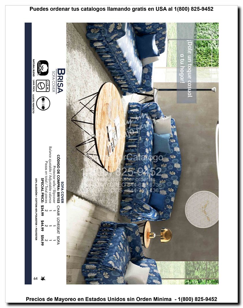 Llamanos al 1(800) 825-9452<br>Catalogos USA<br>(64 of 129)