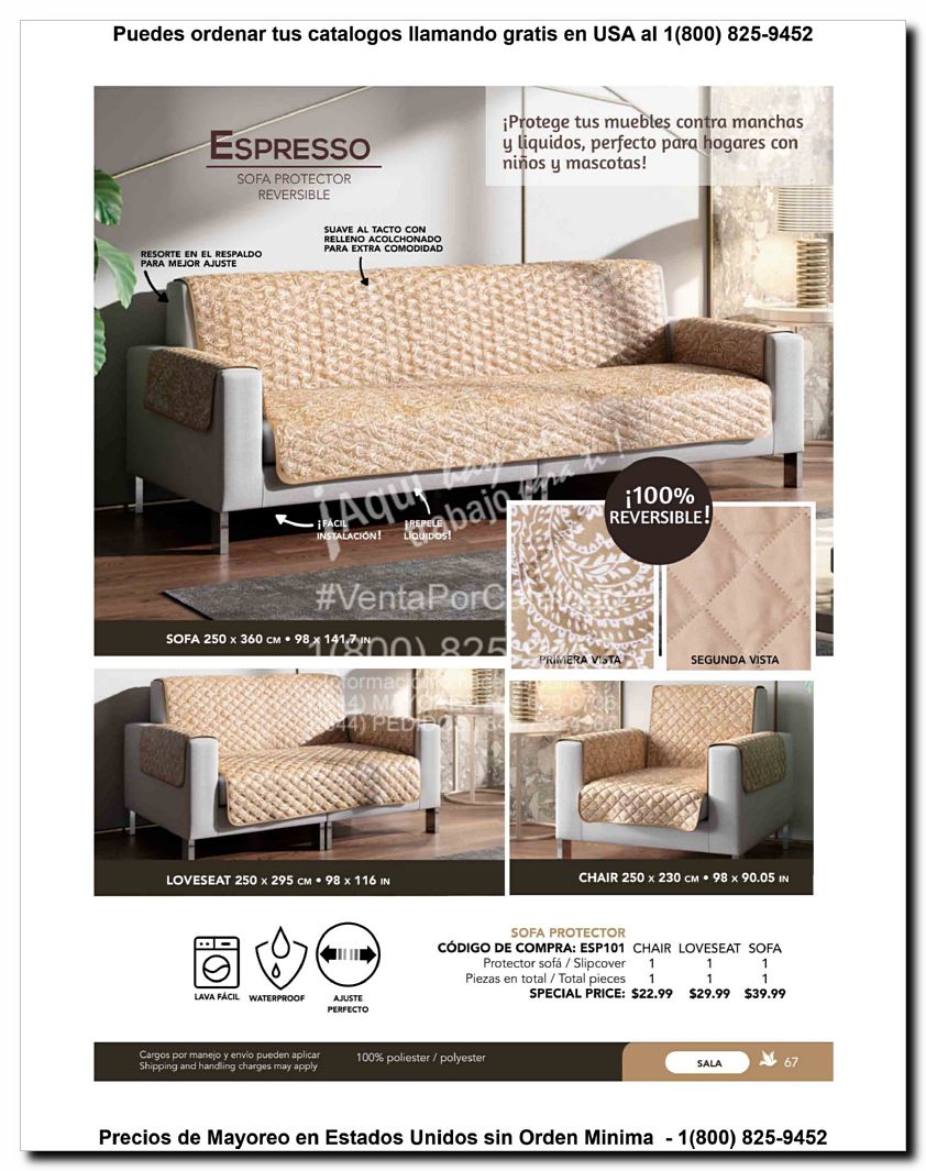 Llamanos al 1(800) 825-9452<br>Catalogos USA<br>(67 of 129)