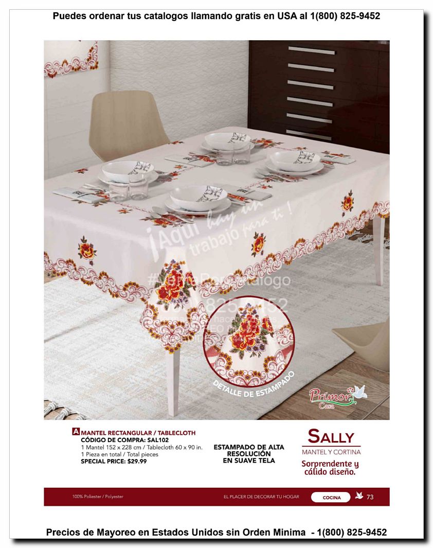 Llamanos al 1(800) 825-9452<br>Catalogos USA<br>(73 of 129)