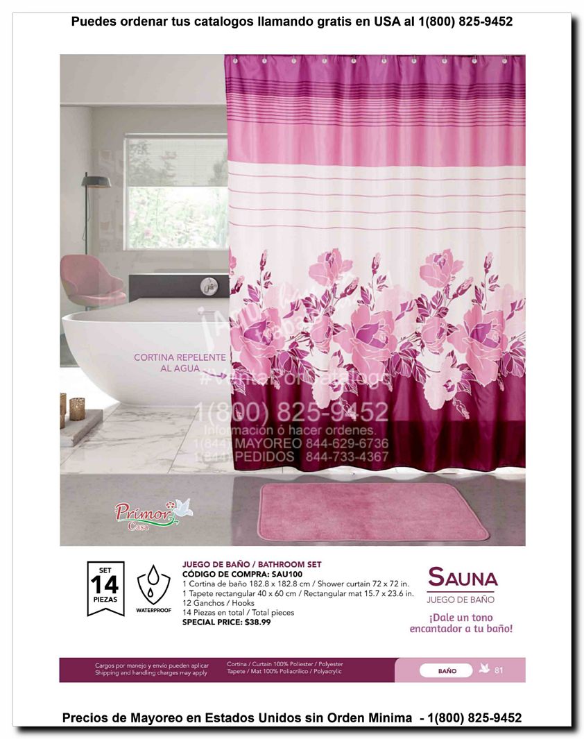 Llamanos al 1(800) 825-9452<br>Catalogos USA<br>(81 of 129)