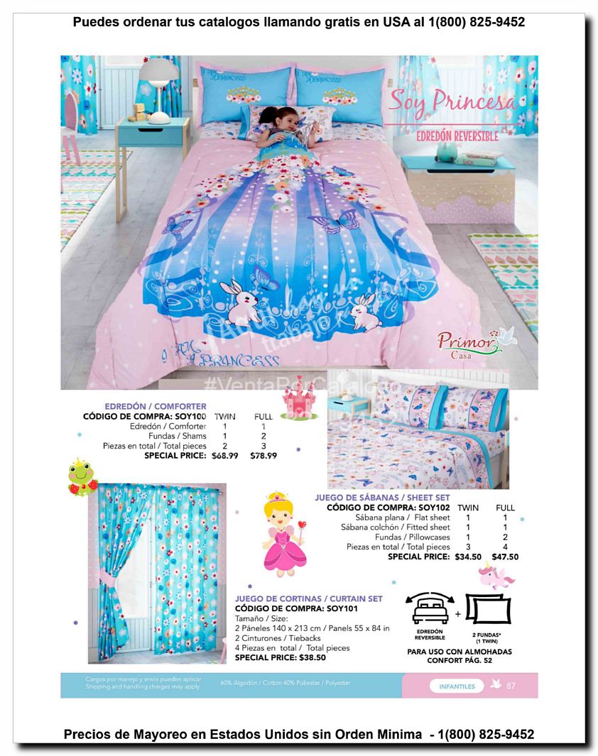 Llamanos al 1(800) 825-9452<br>Catalogos USA<br>(87 of 129)