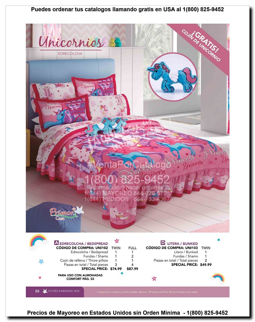 Llamanos al 1(800) 825-9452<br>Catalogos USA<br>(88 of 129)