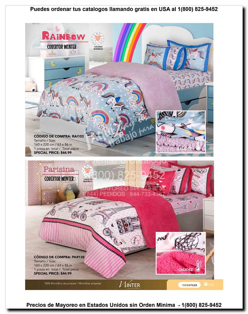 Llamanos al 1(800) 825-9452<br>Catalogos USA<br>(103 of 129)