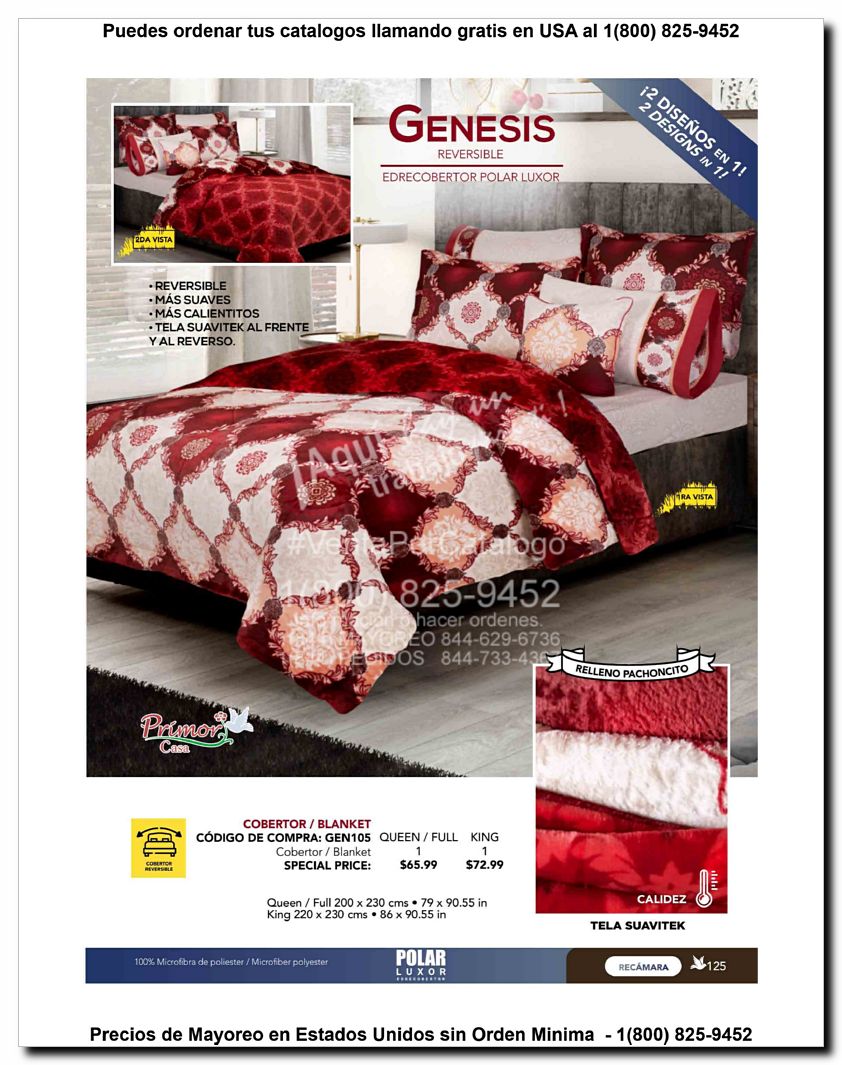 Llamanos al 1(800) 825-9452<br>Catalogos USA<br>(125 of 129)