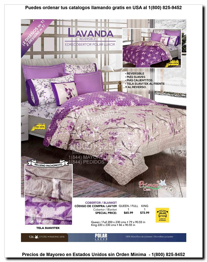 Llamanos al 1(800) 825-9452<br>Catalogos USA<br>(126 of 129)